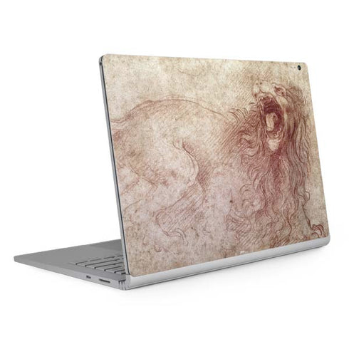 Leonardo da Vinci Sketch of a roaring lion Surface Book 2 13.5in Skin